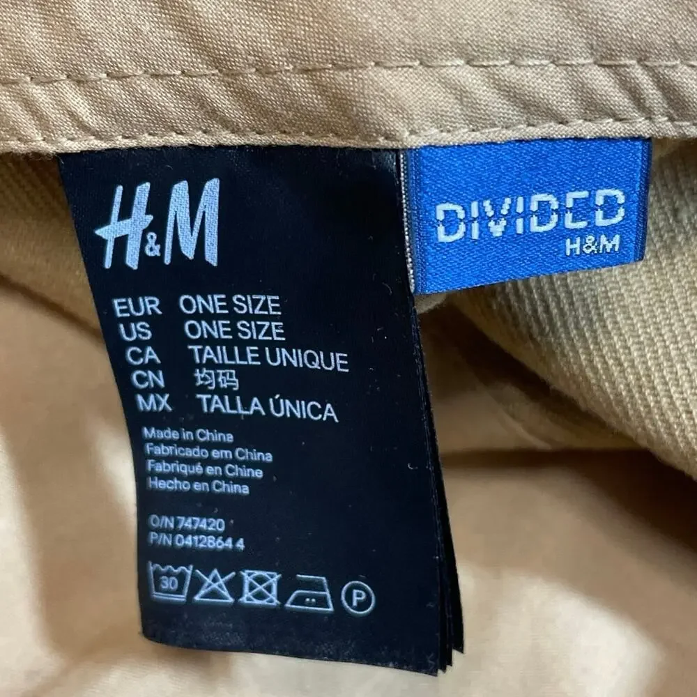 H&M Divided New York Nighttime Daytime Beige Embroidered Baseball Hat Cap OS
